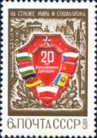 270592 MNH UNION SOVIETICA 1975 20º ANIVERSARIO DEL PACTO DE VARSOVIA - Sonstige & Ohne Zuordnung