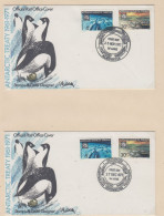 AAT 1971 Antarctic Treaty 4 FDC (Macquarie, Mawson, Davis, Casey) (XX150) - FDC