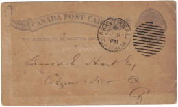 Canada - Montreal - Entier Postal - Canada Post Card - Society For Historical Studies - 6 Juin 1888 - 1860-1899 Victoria