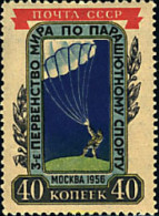 694071 HINGED UNION SOVIETICA 1956 3 CAMPEONATOS MUNDIALES DE PARACAIDISMO - Parachutespringen