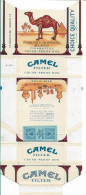 CAMEL ,  Tax Revenue Stamp Dor Use Outside U.S.    ,   Empty Tobacco  Pack - Empty Tobacco Boxes