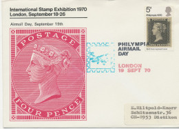 GB Philympia London - Airmail Day On Very Fine Cover To Switzerland - Briefe U. Dokumente