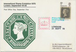 GB 1970 Philympia London - Post Office Day On Very Fine Cover To Switzerland - Cartas & Documentos