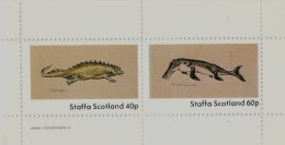 STAFFA SCOTLAND Animaux Prehistoriques, Prehistoire. Feuillet 2 Valeurs  **  MNH - Prehistorics