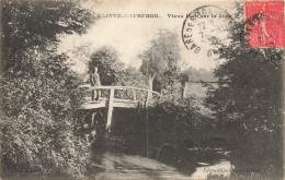 St Gauburge * Un Coin Du Village Et Le Vieux Pont Sur La Risle * Villageois - Sonstige & Ohne Zuordnung