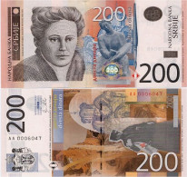 SERBIA       200 Dinara       P-58a       2011      UNC - Serbie