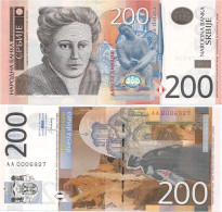 SERBIA       200 Dinara       P-58b       2013      UNC - Serbien