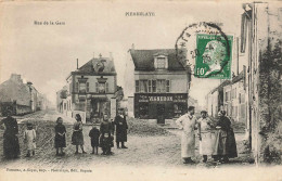 95 - VAL D'OISE - PIERRELAYE - Rue De La Gare - Maison VIGNERON, épicerie - Gros Plan Animé - Superbe - 10704 - Pierrelaye