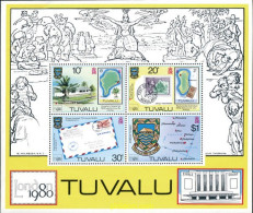 104418 MNH TUVALU 1980 LONDON 80. EXPOSICION FILATELICA INTERNACIONAL - Sonstige & Ohne Zuordnung