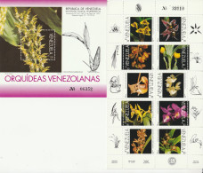 VENEZUELA - N°1741/50+BLOC N°42 ** (1995) Orchidées - - Venezuela