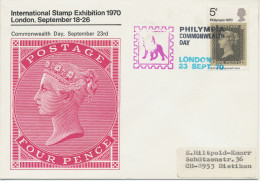 GB 1970 Philympia London - Commonwealth Day On Very Fine Cover To Switzerland - Cartas & Documentos