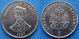 HAITI - 5 Centimes 1997 "Charlemagne Peralte" KM# 154a Republic (1863) - Edelweiss Coins - Haiti