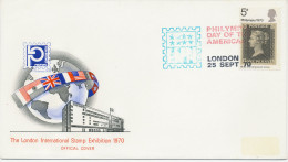GB 1970 Philympia London - Day Of The Americas On Very Fine Cover - Cartas & Documentos