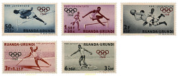 221968 HINGED RUANDA URUNDI 1960 17 JUEGOS OLIMPICOS VERANO ROMA 1960 - Neufs
