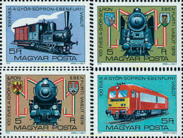 116419 MNH HUNGRIA 1979 CENTENARIO DEL FERROCARRIL SOPRON-EBENFURTH - Sonstige & Ohne Zuordnung