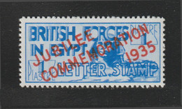 Egypt - 1935 - "Reprint" - Not Genuine - ( British Forces In Egypt - Military Stamps - Overprinted JUBILEE ) - Ongebruikt