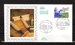 " RACHI " Sur Enveloppe 1er Jour En Soie De 2005.  N° YT 3746. Parfait état. FDC - Théologiens