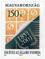 87072 MNH HUNGRIA 2001 150 ANIVERSARIO DE LA IMPRENTA NACIONAL - Nuevos