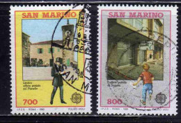 REPUBBLICA DI SAN MARINO 1990 EUROPA UNITA CEPT SERIE COMPLETA COMPLETE SET USATA USED OBLITERE' - Gebruikt