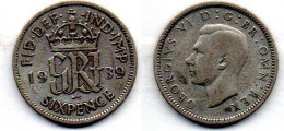 MA 20834 / Grande Bretagne 6 Pence 1939 TB - H. 6 Pence