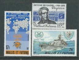 Wallis Et Futuna N° 382 / 84 XX  Les 3 Valeurs Sans  Charnière,  TB - Altri & Non Classificati