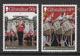 GIBRALTAR 2014 EUROPA MUSICAL INSTRUMENTS SET MNH - 2014