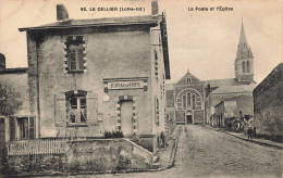 Le Cellier * Rue Du Village * La Poste Et L'église * Bureau De Poste Ptt - Le Cellier