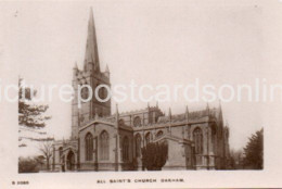 OAKHAM ALL SAINTS CHURCH OLD R/P POSTCARD RUTLAND - Rutland