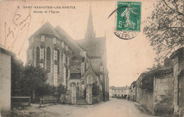 St Sébastien Les Nantes * Route Et Abside De L'église Du Village - Saint-Sébastien-sur-Loire