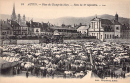 FRANCE - 71 - AUTUN - Place Du Champ De Mars - Foire Du 1er Septembre - Edit Vergniaud - Carte Postale Ancienne - Autun