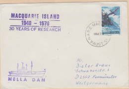 AAT Cover Ca Macquarie Island 30Y Of Research Ca Nella Dan Ca Macquarie Is. 19 NO 1978 (XX153) - Covers & Documents