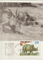 Pologne Carte Maximum 1965 Animaux Préhistoriques 1429 - Cartoline Maximum