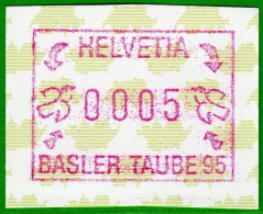 1995 Schweiz Suisse ATM 6 Basler Taube / 5 Rp. Postfrisch Frama Automatenmarken Etiquetas Automatici Distributeur - Francobolli Da Distributore