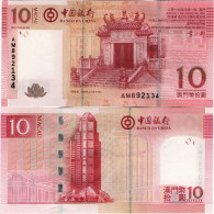 MACAO - BdC       10 Patacas       P-108b       1.7.2013       UNC - Macao