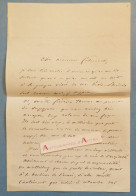 ● L.A.S 1863 Michel MASSON écrivain Et Journaliste - Société Des Gens De Lettres - Lettre Autographe à M. Falconnet - Fr - Schrijvers