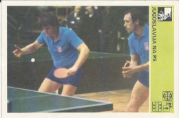 Trading Card KK000279 - Svijet Sporta Table Tennis Ping Pong Yugoslavia 10x15cm - Tennis De Table