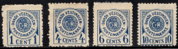 1902 Denemarken / Porto Zegels  Michel P1-P4  MNH / ** / Postfris - Danemark (Antilles)
