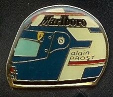 @@ Casque Grand Prix F1 ALAIN PROST Logo Ferrari MARLBORO @@aut64 - F1