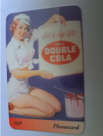 GREAT BRITAIN   50 PENCE DOUBLE COLA MINT    /      COCA COLA  PHONECARD    PREPAID CARD      **13018** - [10] Sammlungen