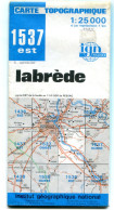 IGN - Carte Topographique 1:25000 - 1537 Est - Labrède - 1983 - Edition 3 - Cartes Topographiques