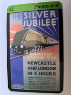 GREAT BRITAIN   2 POUND  / TRAIN/ SILVER JUBILEE STREAMLINE TRAIN     DIT PHONECARD    PREPAID CARD      **13020** - [10] Colecciones