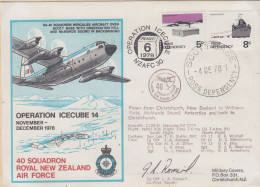 Ross Dependency 1978 Operation Icecube 14 Signature Ca Scott Base 4 DE 1978 (XX159B) - Covers & Documents