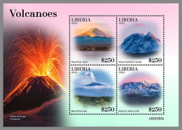 LIBERIA 2022 MNH Volcanoes Vulkane Volcans M/S - OFFICIAL ISSUE - DHQ2312 - Volcans