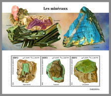 DJIBOUTI 2022 MNH Minerals Mineralien Mineraux M/S - IMPERFORATED - DHQ2312 - Minéraux