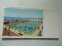 Cartolina  Viaggiata Panoramica Piccola "CIVITAVECCHIA Piscina Di Nuoto" 1968 - Civitavecchia