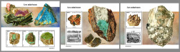 DJIBOUTI 2022 MNH Minerals Mineralien Mineraux M/S+2S/S - IMPERFORATED - DHQ2312 - Minéraux