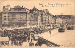 BELGIQUE - Liège - Quai De La Goffe ( Ancienne Maison ) - La Meuse Et Quai De La Batte - Animée - Carte Postale Ancienne - Liege