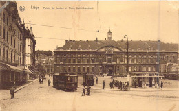 BELGIQUE - Liège - Palais De Justice Et Place Saint-Lambert - Tramway - Carte Postale Ancienne - Liège