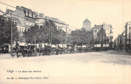 BELGIQUE - Liège - La Place Aux Chevaux - Carrosse - Carte Postale Ancienne - Liege