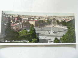 Cartolina  Viaggiata Panoramica Piccola "ROMA Panorama Dal Pincio" 1963 - Mehransichten, Panoramakarten